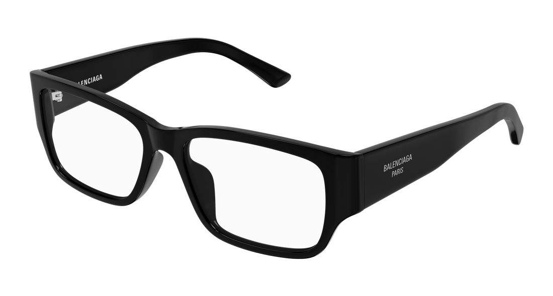 Occhiali da vista balenciaga bb0373ok 001 negro rectangular / squared masculino taglia 55mm - Vista principale