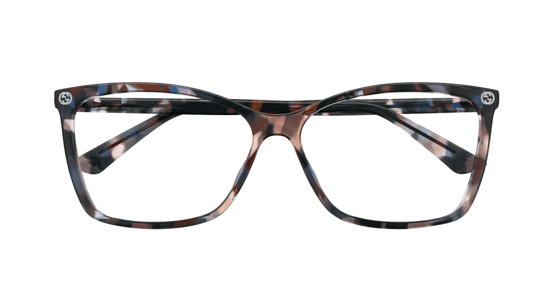 Occhiali da vista gucci gg0025o 013 havana cat eye femenino taglia 56mm - Vista dettagliata