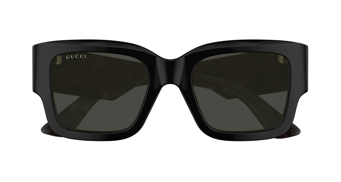 Lunettes de soleil gucci gg1663s 001 negro rectangular / squared femenino taille 52mm - Vue détaillée