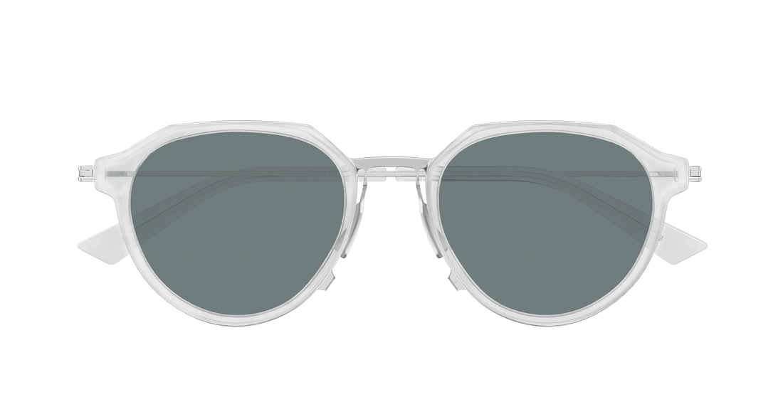 Óculos de sol bottega veneta bv1331s 004 gris round/oval/panthos unisex tamanho 50mm - Vista de detalhe