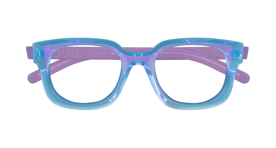 Occhiali da vista gucci gg1721o 003 violeta rectangular / squared femenino taglia 50mm - Vista dettagliata