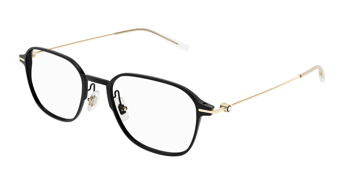 Brillen montblanc mb0358o 001 negro rectangular / squared masculino größe 51mm - Hauptansicht