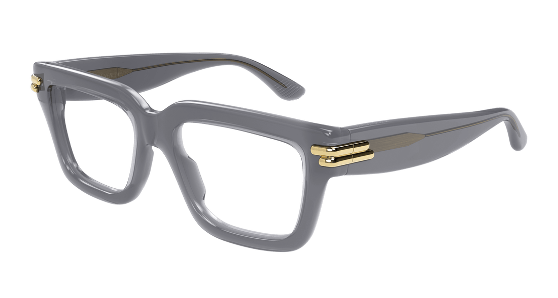 Occhiali da vista bottega veneta bv1324o 005 gris rectangular / squared unisex taglia 53mm - Vista principale