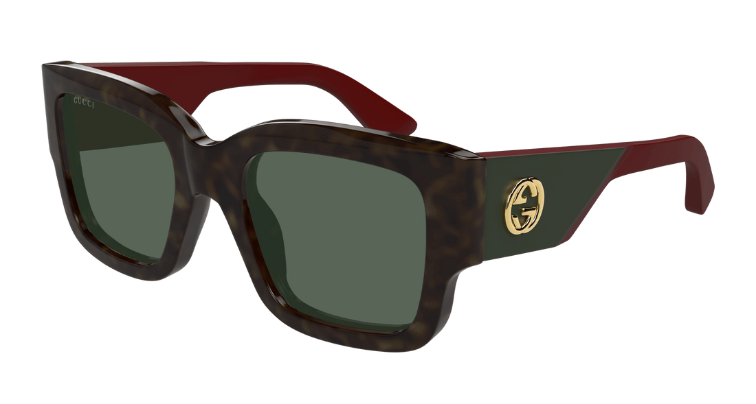 Sunglasses gucci gg1663s 002 havana rectangular / squared femenino size 52mm - Main view