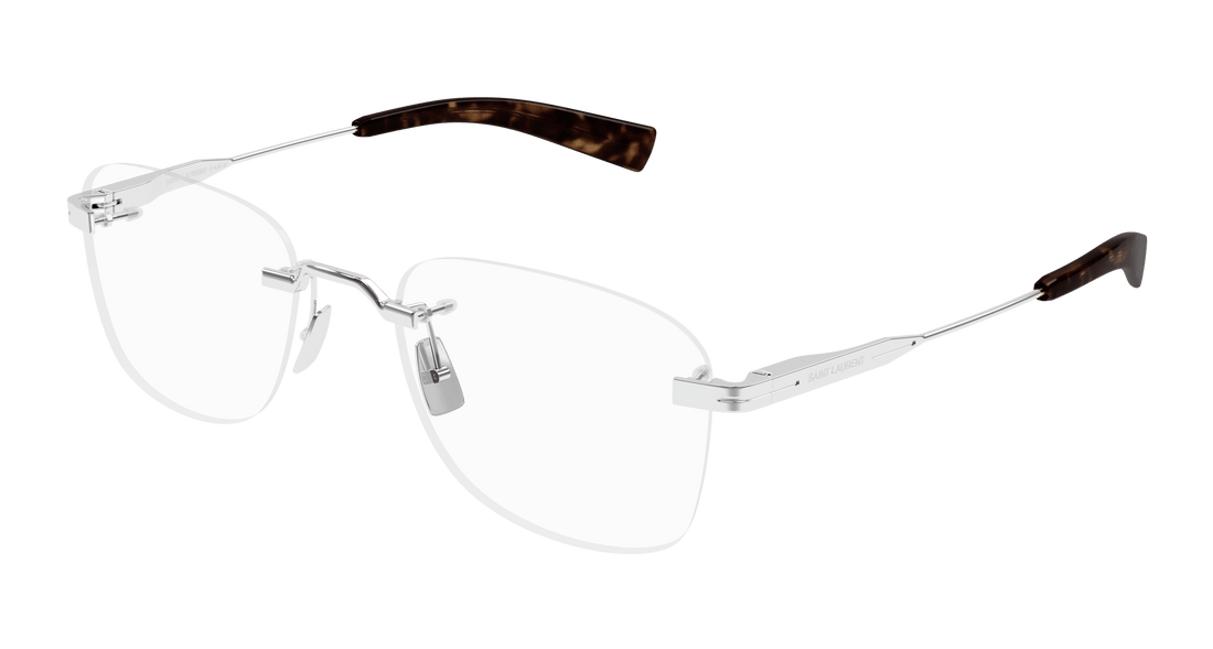 Dioptrijske naočale saint laurent sl 744 001 plateado round/oval/panthos unisex veličina 53mm - Glavni prikaz