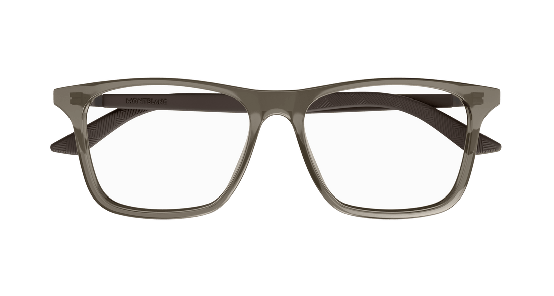 Brillen montblanc mb0359o 008 gris rectangular / squared masculino maat 57mm - Detailaanzicht