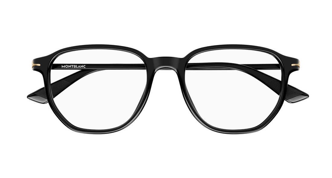 Brillen montblanc mb0366o 001 negro rectangular / squared masculino größe 51mm - Detailansicht