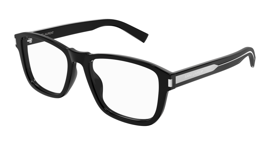 Prescription glasses saint laurent sl 710 opt 001 negro rectangular / squared masculino size 54mm - Main view