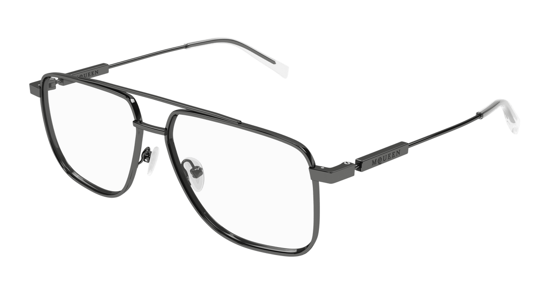Brillen alexander mcqueen am0480o 003 rutenio pilot/navigator unisex maat 57mm - Hoofdaanzicht