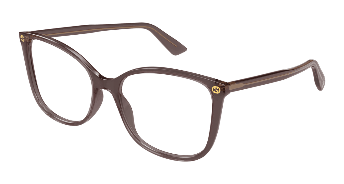 Occhiali da vista gucci gg0026o 019 marron cat eye femenino taglia 53mm - Vista principale