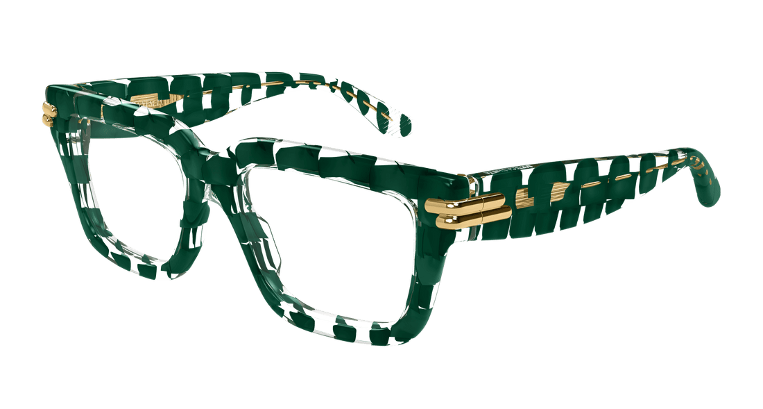 Dioptrijske naočale bottega veneta bv1324o 004 verde rectangular / squared unisex veličina 53mm - Glavni prikaz