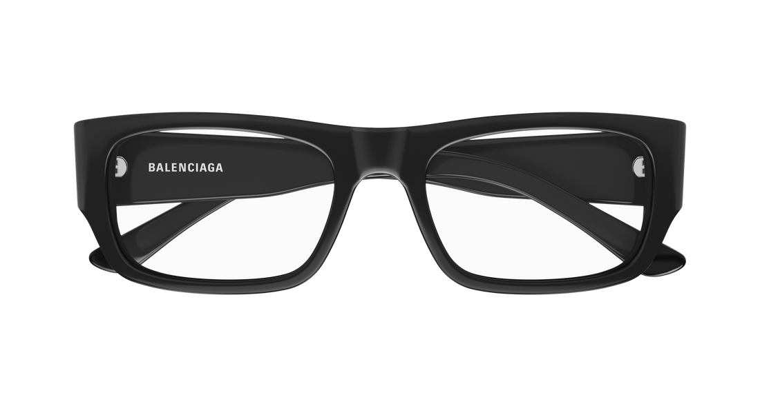 Prescription glasses balenciaga bb0370o 001 negro rectangular / squared masculino size 54mm - Detailed view