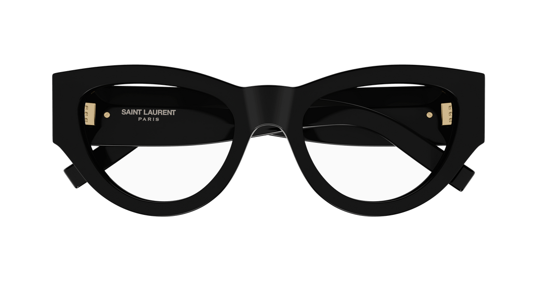 Prescription glasses saint laurent sl m94 opt 001 negro cat eye femenino size 53mm - Detailed view
