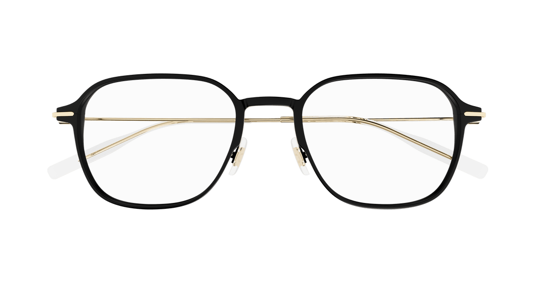 Occhiali da vista montblanc mb0358o 006 negro rectangular / squared masculino taglia 53mm - Vista dettagliata