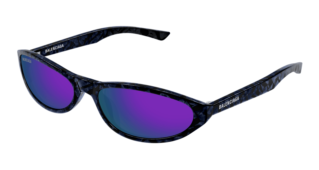 Sunglasses balenciaga bb0007s 011 violeta round/oval/panthos unisex size 59mm - Main view