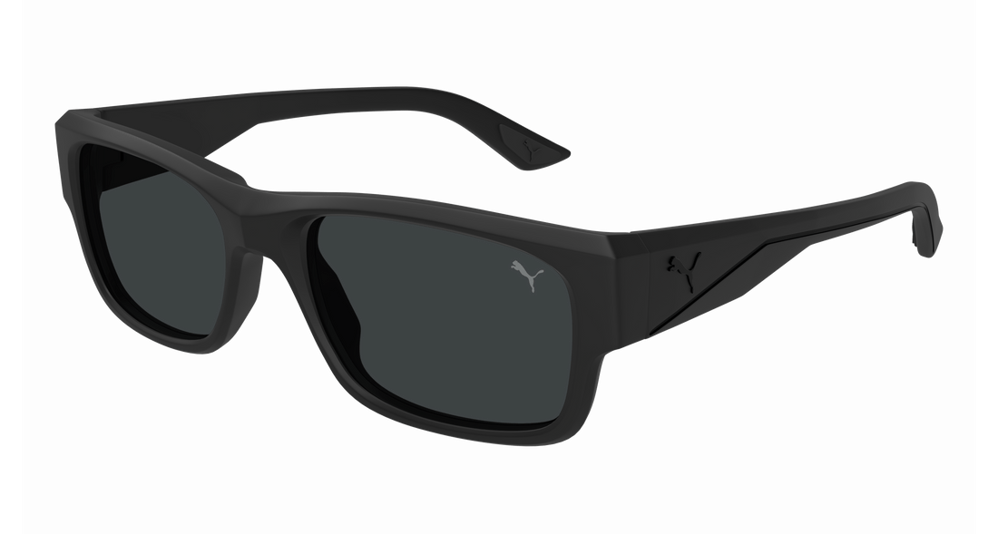 Sunglasses puma pu0438s 001 negro rectangular / squared masculino size 57mm - Main view