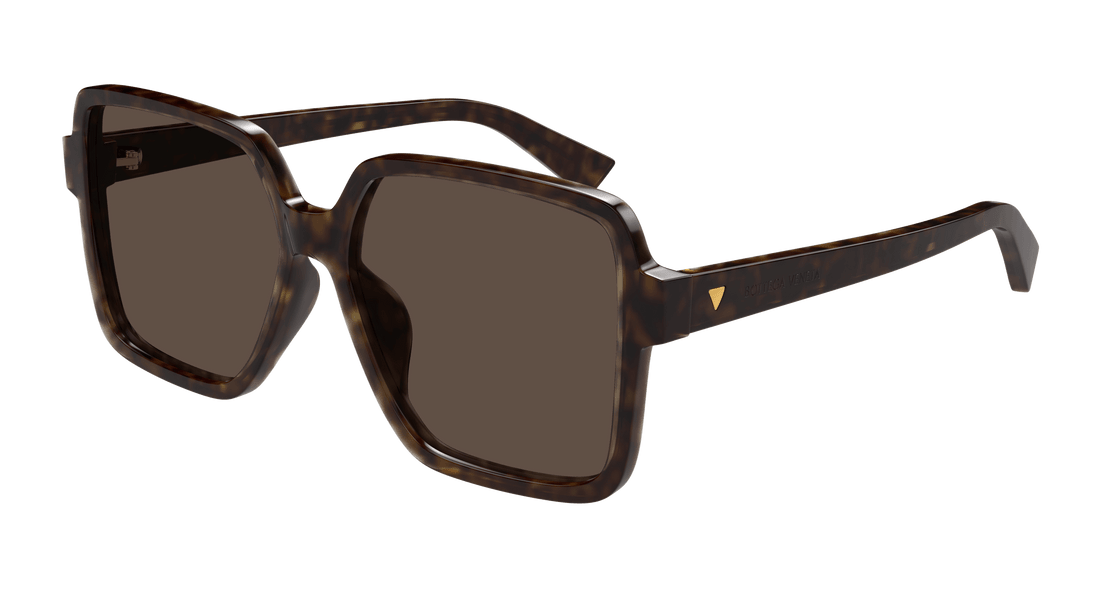 Óculos de sol bottega veneta bv1317sk 002 havana rectangular / squared femenino tamanho 59mm - Vista principal