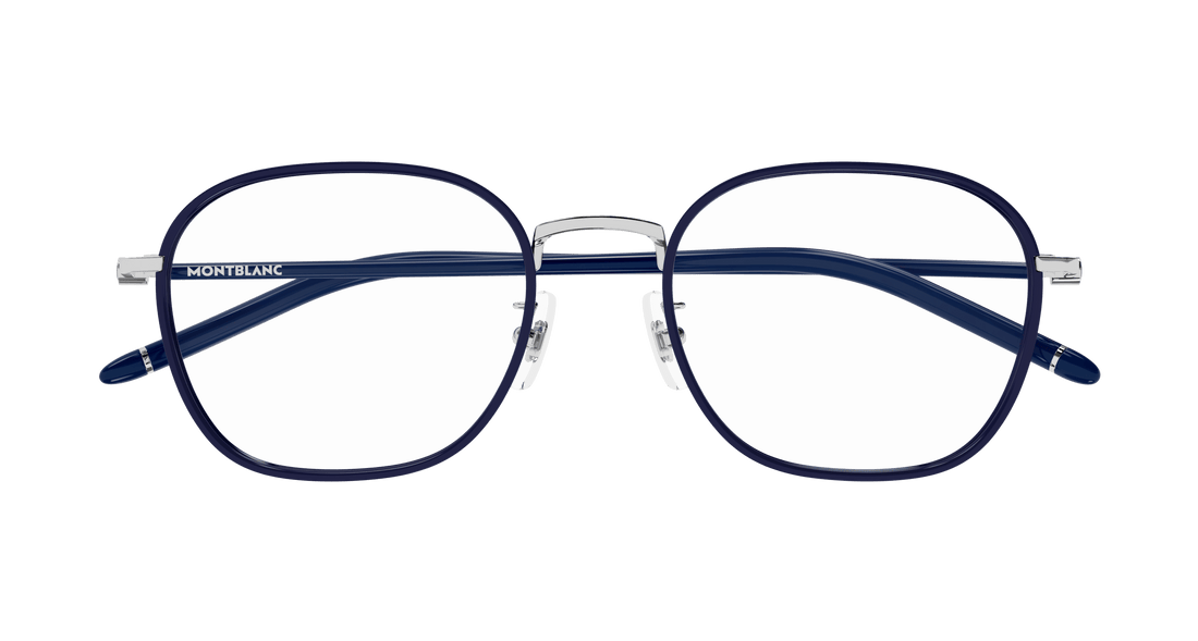 Brillen montblanc mb0368oa 004 plateado rectangular / squared masculino größe 52mm - Detailansicht