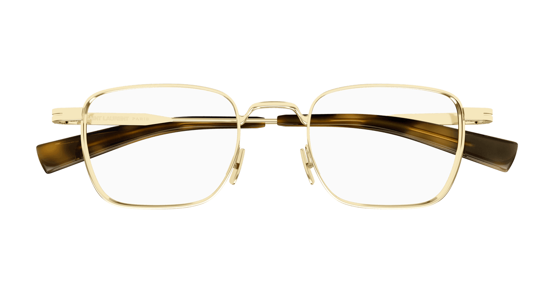 Brillen saint laurent sl 729 003 dorado rectangular / squared masculino größe 49mm - Detailansicht