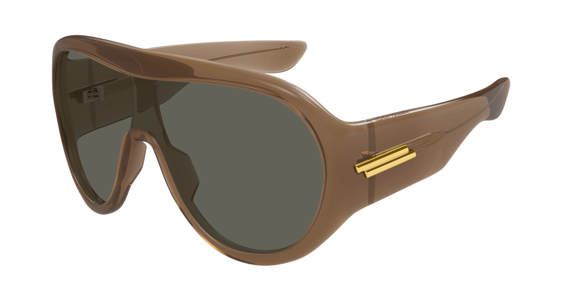 Óculos de sol bottega veneta bv1345s 005 marron mask unisex tamanho 99mm - Vista principal