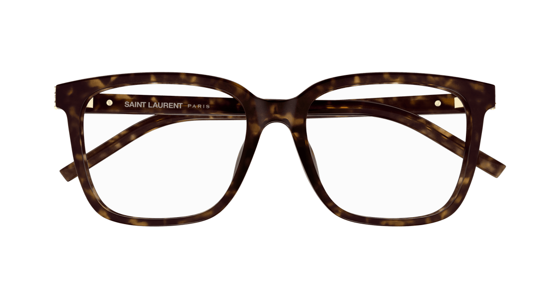 Brillen saint laurent sl m142/f 002 havana rectangular / squared femenino größe 54mm - Detailansicht