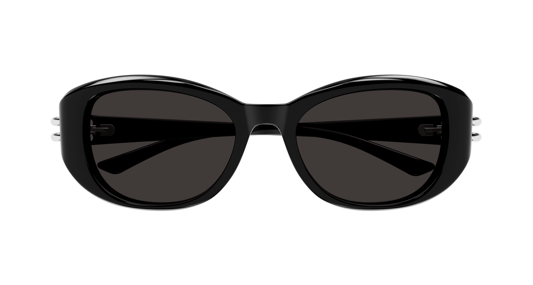 Óculos de sol alexander mcqueen am0470sa 001 negro round/oval/panthos femenino tamanho 54mm - Vista de detalhe