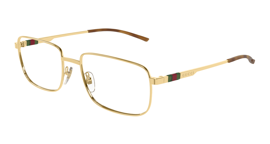 Occhiali da vista gucci gg1678o 005 dorado rectangular / squared masculino taglia 57mm - Vista principale