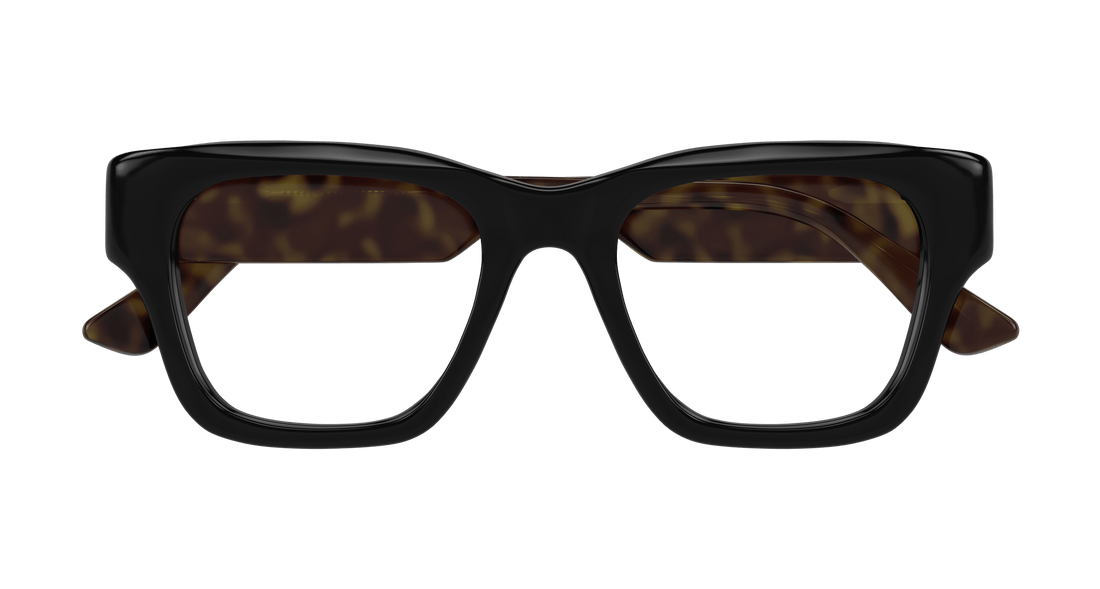Óculos graduados gucci gg1669o 005 negro rectangular / squared masculino tamanho 52mm - Vista de detalhe