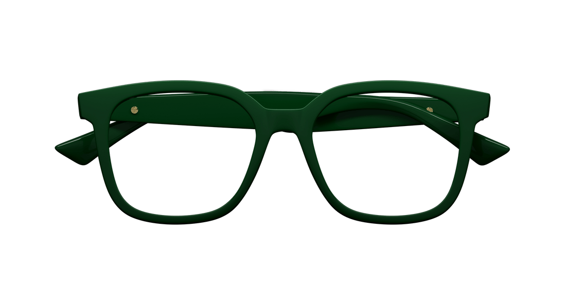 Óculos graduados bottega veneta bv1334oa 003 verde rectangular / squared unisex tamanho 52mm - Vista de detalhe