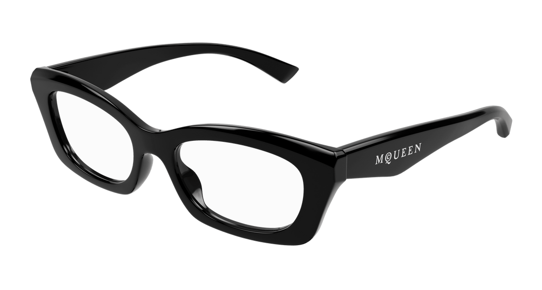 Brillen alexander mcqueen am0474o 001 negro rectangular / squared femenino größe 52mm - Hauptansicht