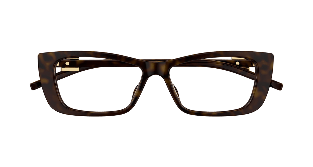 Occhiali da vista gucci gg1682o 003 havana cat eye femenino taglia 53mm - Vista dettagliata