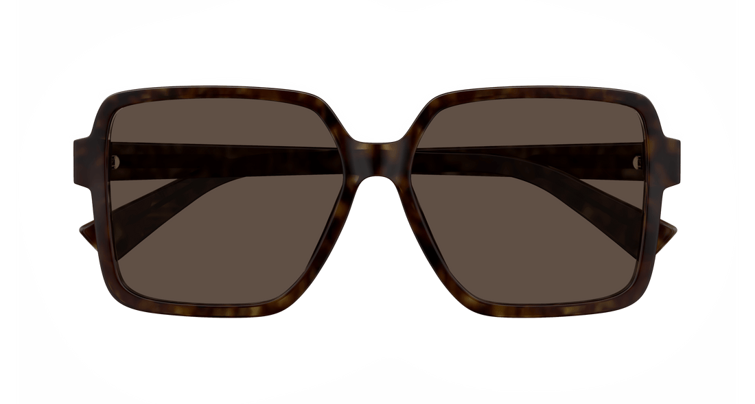 Óculos de sol bottega veneta bv1317sk 002 havana rectangular / squared femenino tamanho 59mm - Vista de detalhe