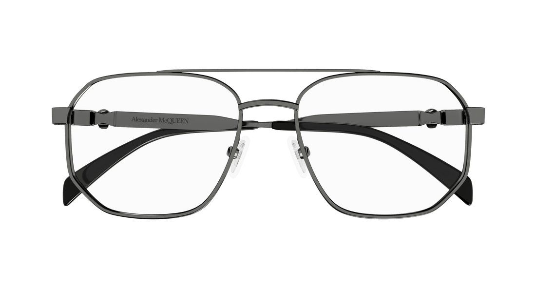 Óculos graduados alexander mcqueen am0459o 001 masculino tamanho 57mm - Vista de detalhe