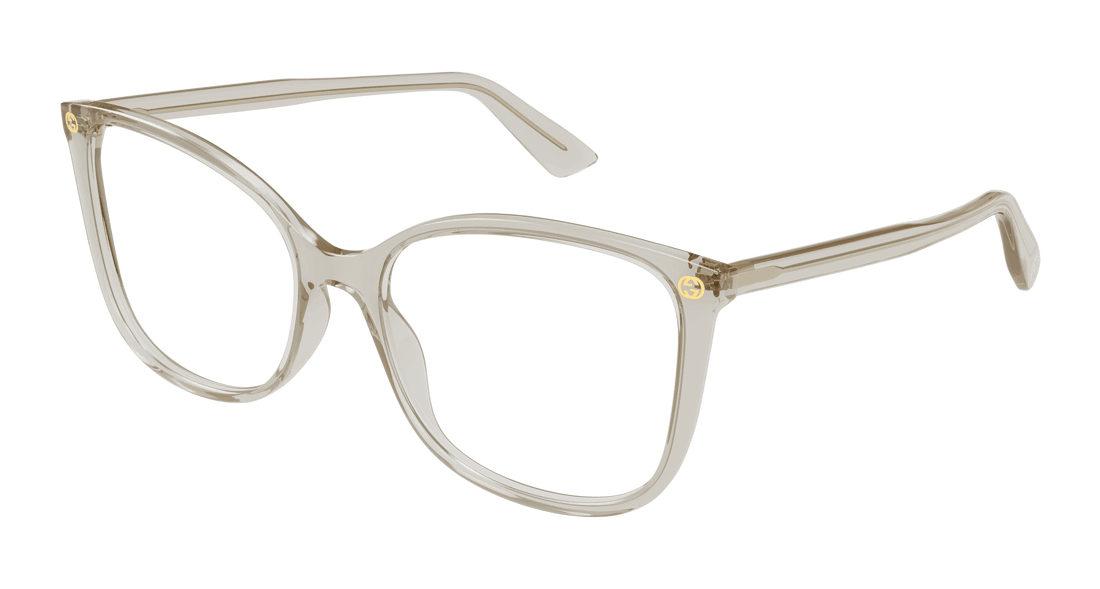 Brillen gucci gg0026o 016 amarillo cat eye femenino größe 53mm - Hauptansicht