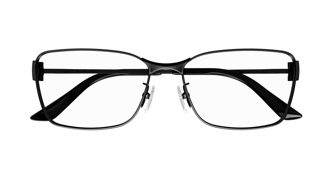 Occhiali da vista balenciaga bb0375oa 001 negro rectangular / squared unisex taglia 58mm - Vista dettagliata