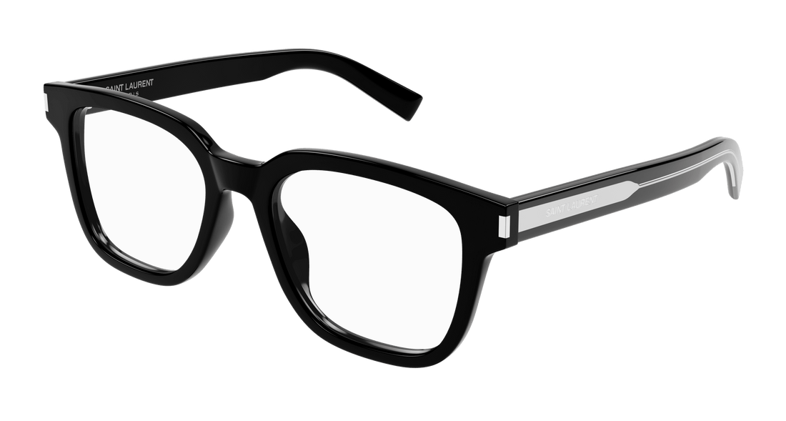 Brillen saint laurent sl 711 opt 001 negro rectangular / squared masculino größe 52mm - Hauptansicht