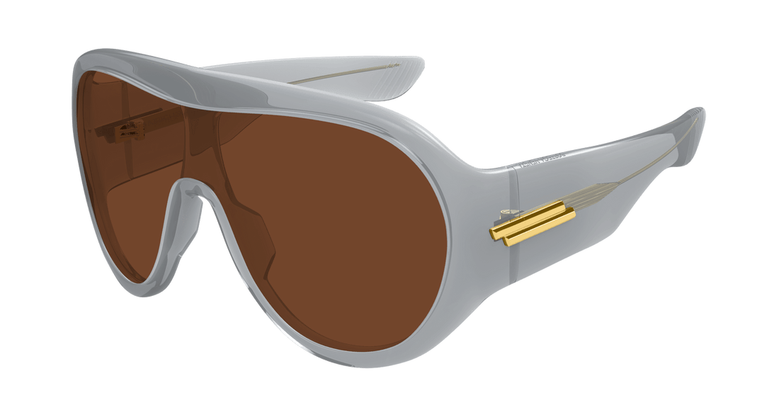 Óculos de sol bottega veneta bv1345s 004 gris mask unisex tamanho 99mm - Vista principal