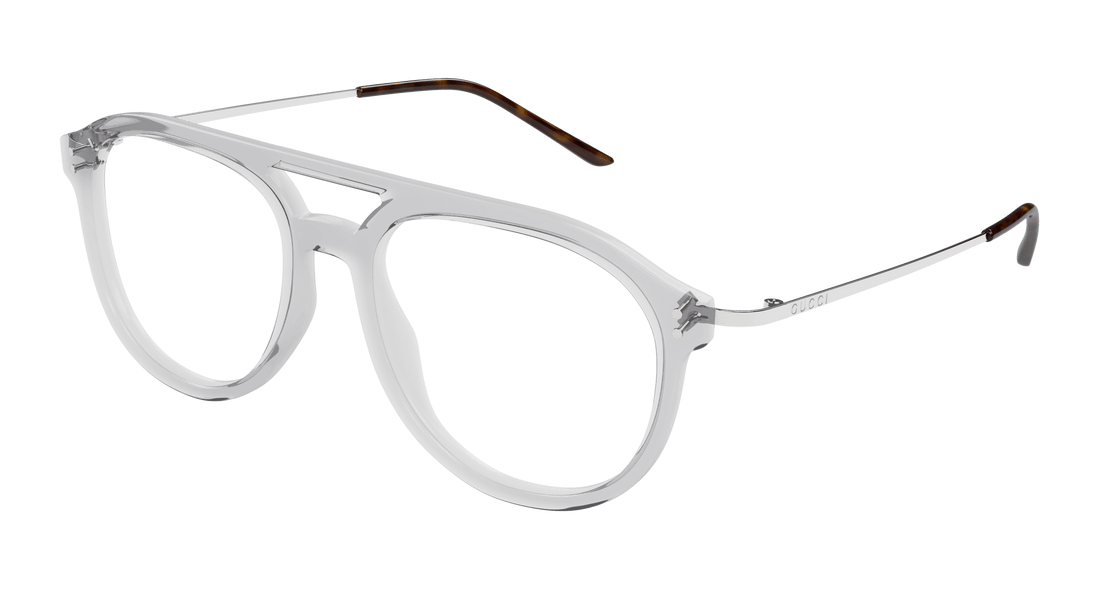 Occhiali da vista gucci gg1708o 003 gris pilot/navigator masculino taglia 53mm - Vista principale