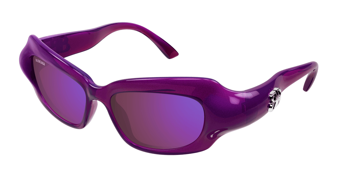 Occhiali da sole balenciaga bb0354s 004 violeta rectangular / squared femenino taglia 59mm - Vista principale