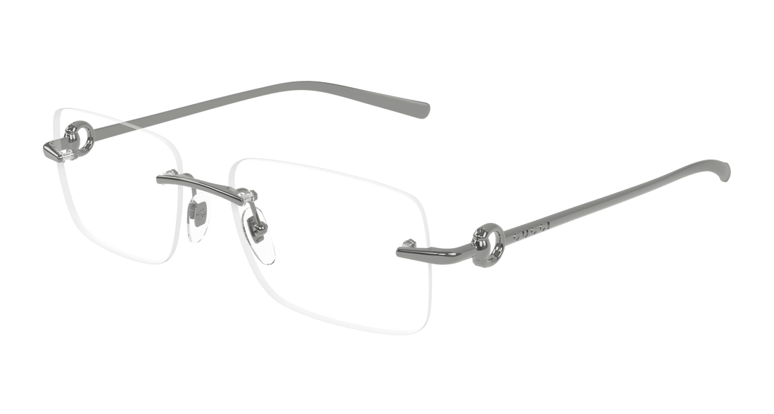 Occhiali da vista gucci gg1703o 001 rutenio rectangular / squared masculino taglia 55mm - Vista principale