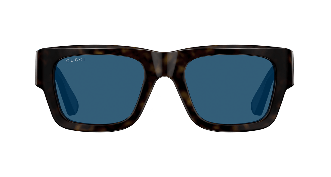 Occhiali da sole gucci gg1668s 002 havana rectangular / squared masculino taglia 52mm - Vista dettagliata