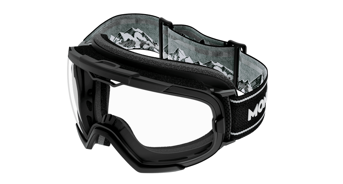 Lunettes de soleil montblanc mb0380s 001 negro mask unisex taille 99mm - Vue principale