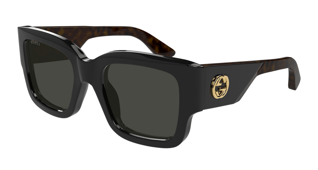 Lunettes de soleil gucci gg1663s 001 negro rectangular / squared femenino taille 52mm - Vue principale