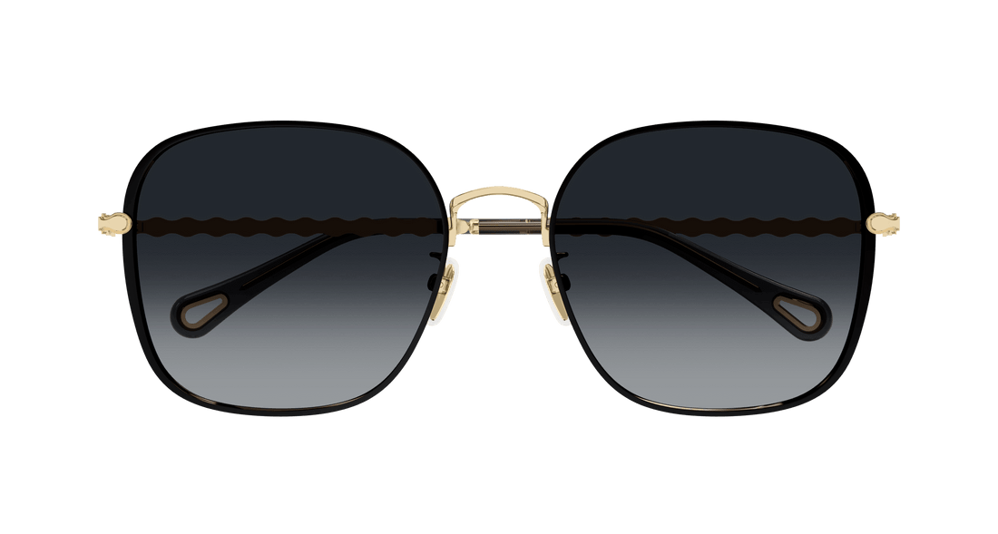 Gafas de sol chloé ch0255sk 001 dorado rectangular / squared femenino talla 57mm - Vista de detalle