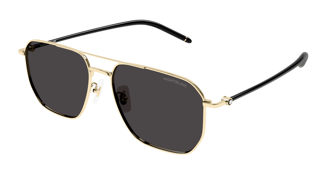 Lunettes de soleil montblanc mb0367sa 001 dorado pilot/navigator masculino taille 60mm - Vue principale