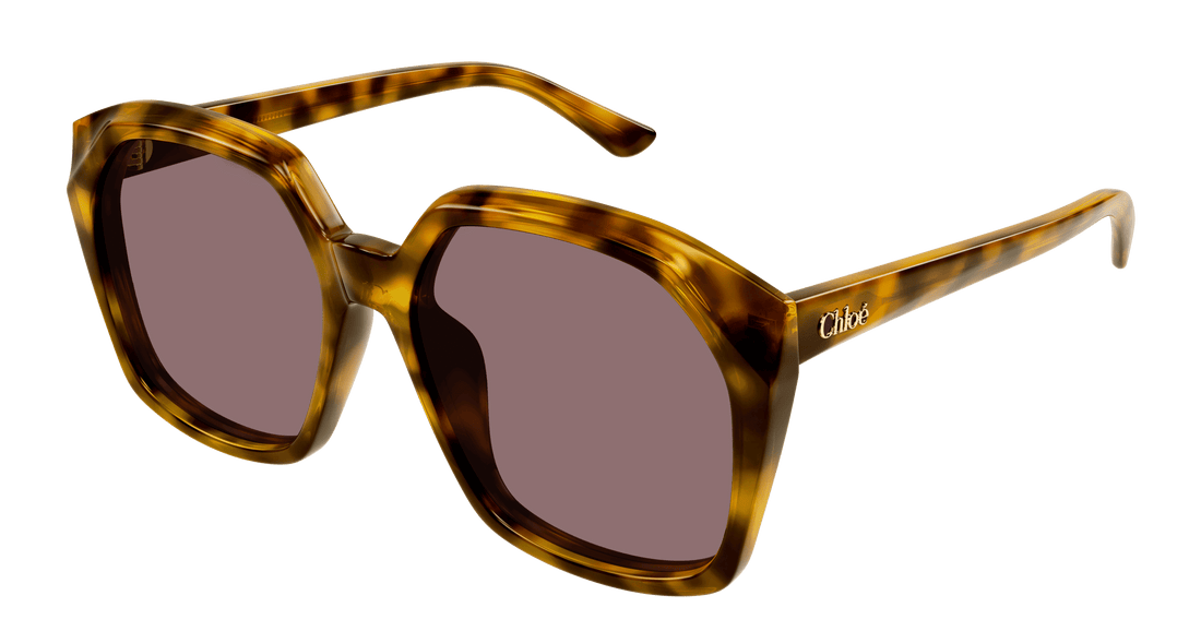Sonnenbrillen chloé ch0280s 004 havana rectangular / squared femenino größe 57mm - Hauptansicht
