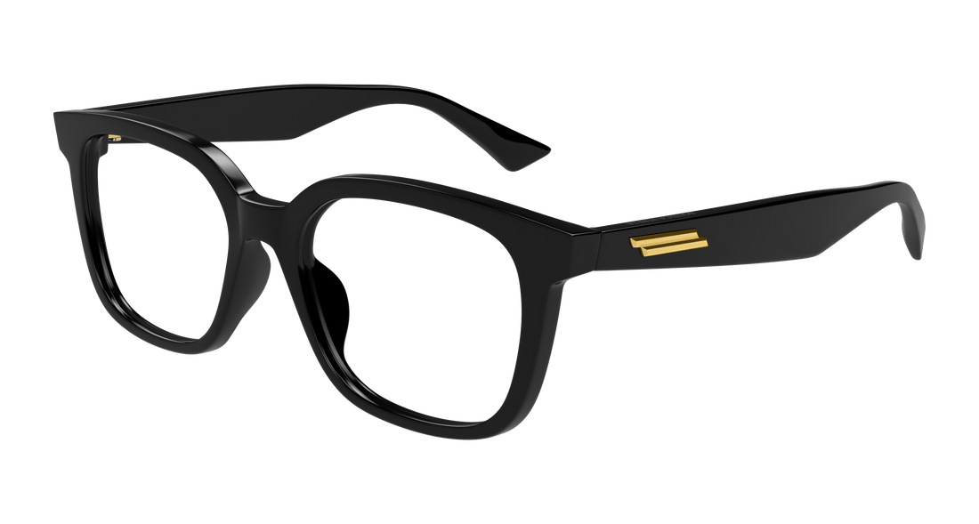 Occhiali da vista bottega veneta bv1334oa 001 negro rectangular / squared unisex taglia 52mm - Vista principale