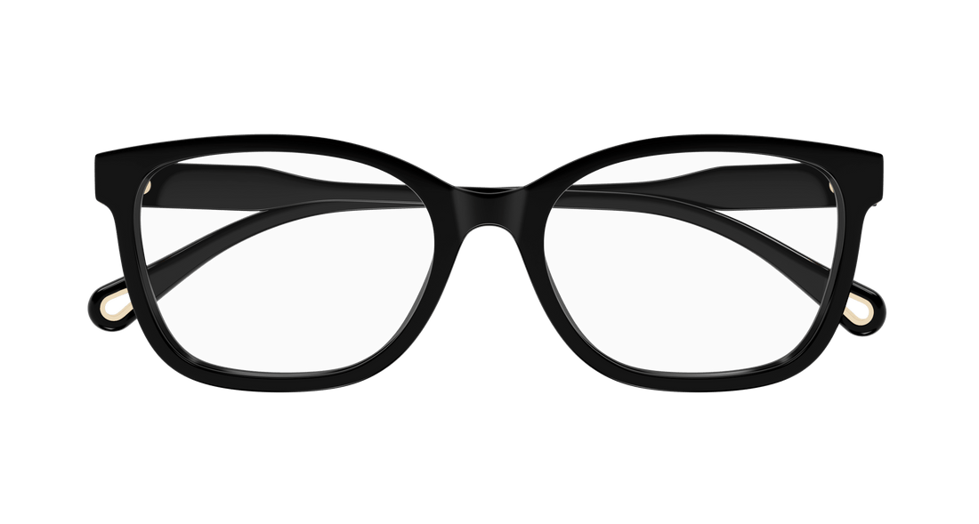 Briller chloé ch0276oa 001 negro rectangular / squared femenino størrelse 54mm - Detaljeret visning