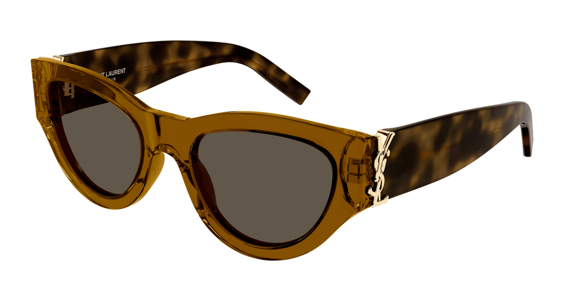 Sonnenbrillen saint laurent sl m94 011 marron cat eye femenino größe 53mm - Hauptansicht