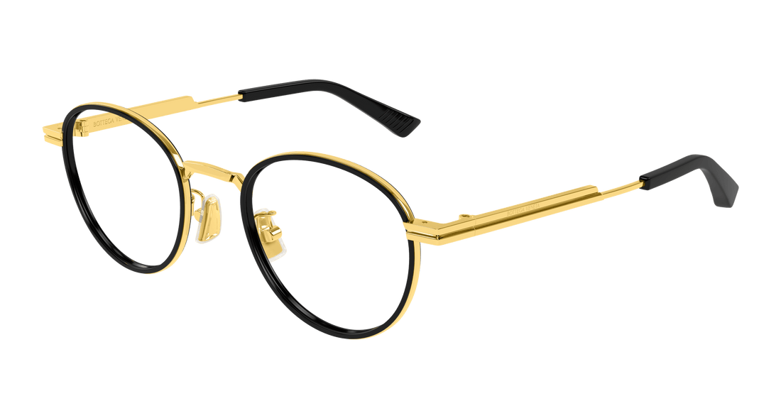 Óculos graduados bottega veneta bv1337oj 001 dorado round/oval/panthos unisex tamanho 48mm - Vista principal